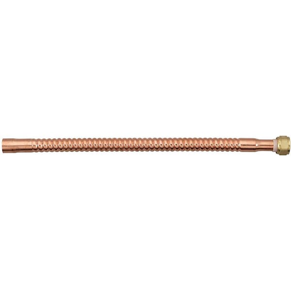 Copper Flex Homewerks 3/4 in. FIP X 3/4 in. D Sweat 15 in. Copper Water Heater Supply Line 7211-15-34FIP-S - main